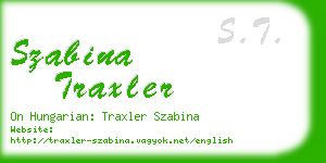 szabina traxler business card